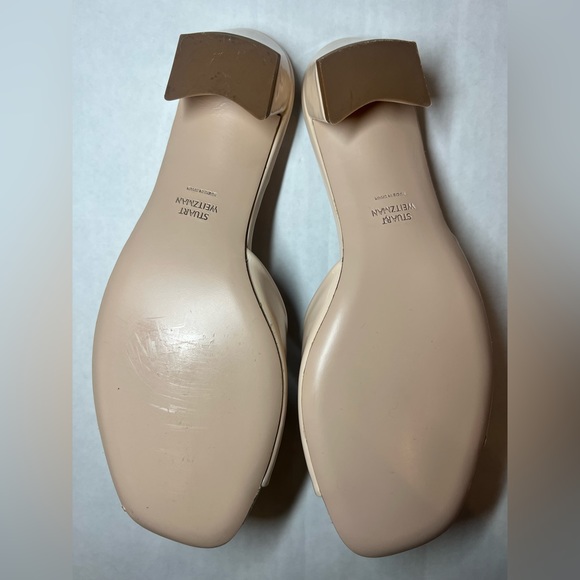 Stuart Weitzman Rosebud Patent Leather Sandals Womens 7.5. - Picture 4 of 7